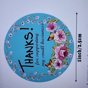 1 Roll 500pc Slogan Graphic Stickers